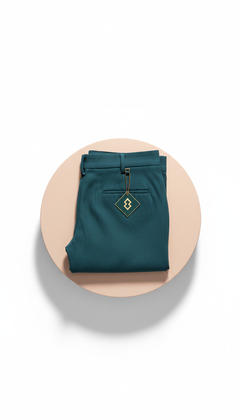 Tailored Trousers in Deep Teal